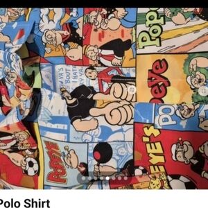 Phat Farm Multicolor Popeye Polo Shirt